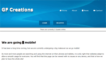 Tablet Screenshot of gfcreations.com